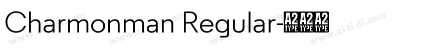 Charmonman Regular字体转换